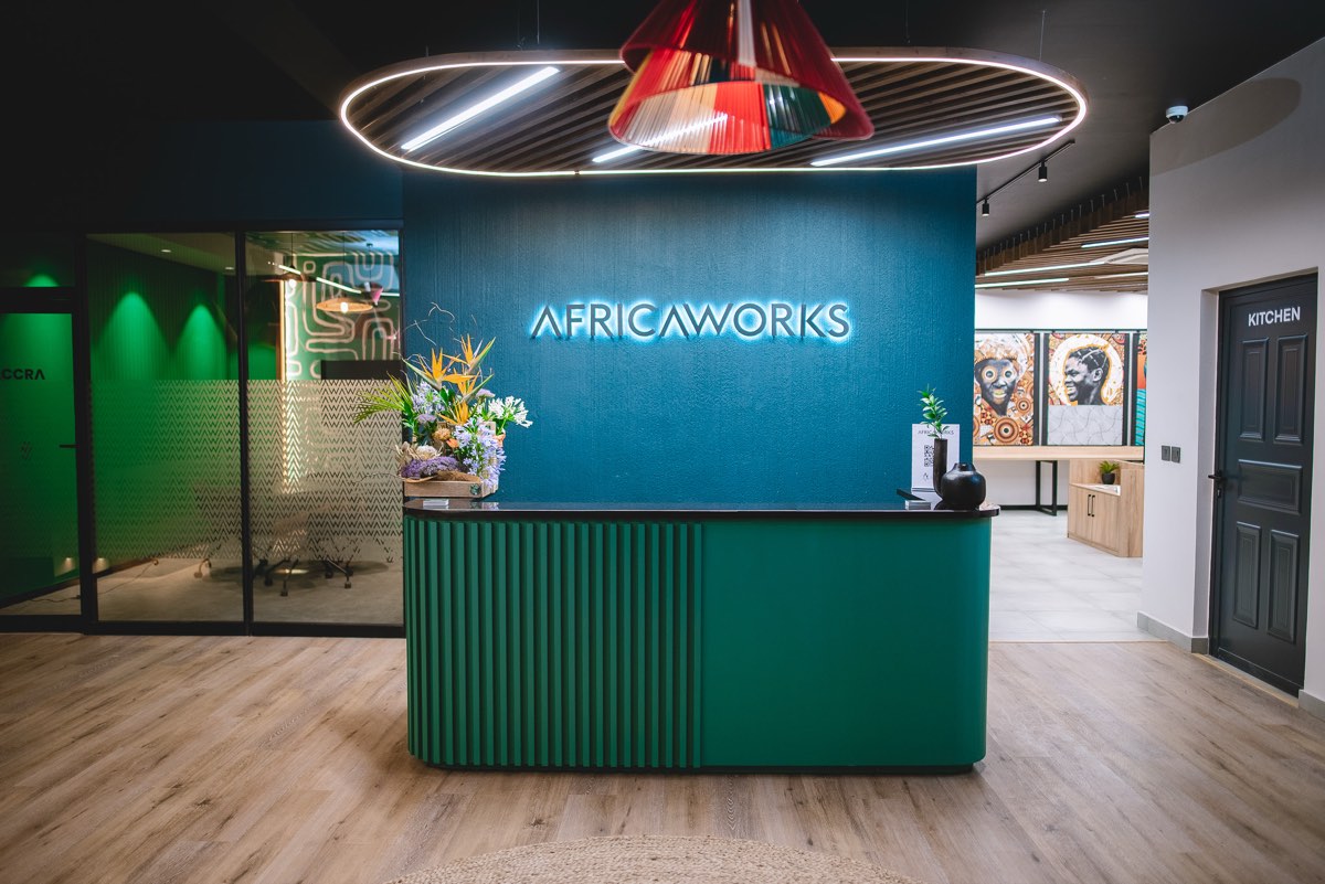 Reception of an AfricaWorks operated building